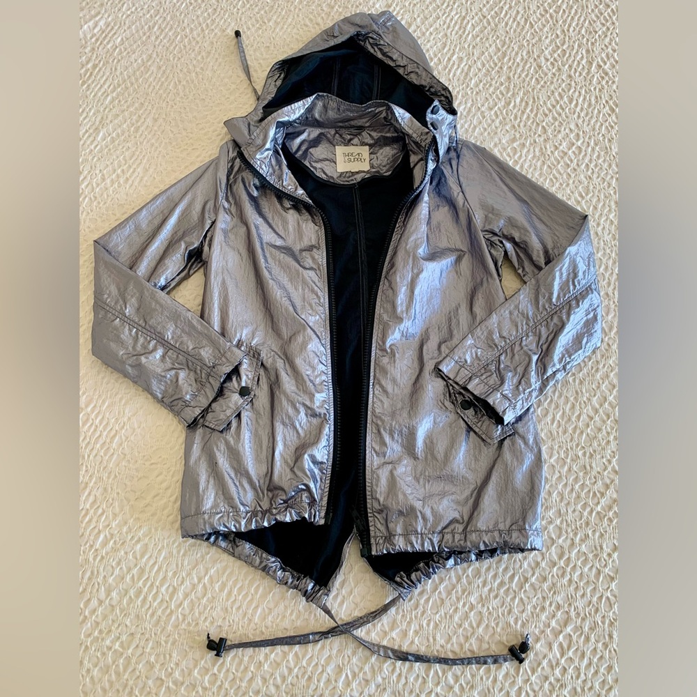Thread & Supply Black and Gray Outerwear